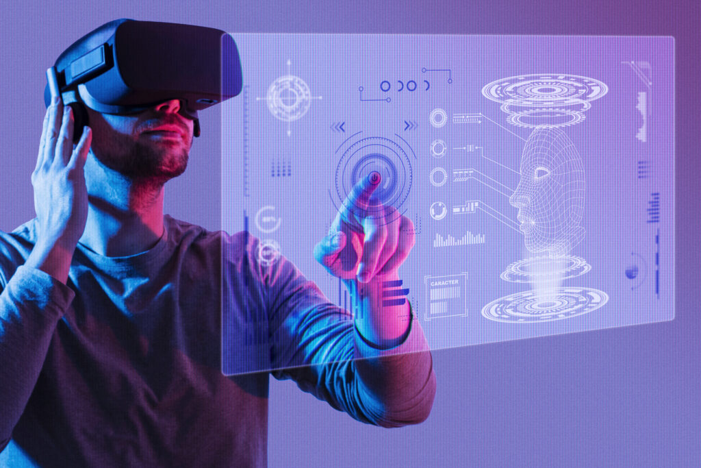 Home metaverse avatar collage concept